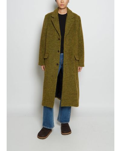 6397 Men's Wool & Alpaca Overcoat - Green