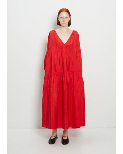 Anaak Silk Airi Maxi Dress - Red