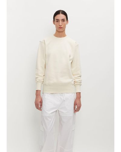 Totême Crew-neck Cotton Sweatshirt - White