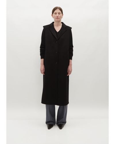 Loulou Studio Deanna Wool Cashmere Sleeveless Coat - Black