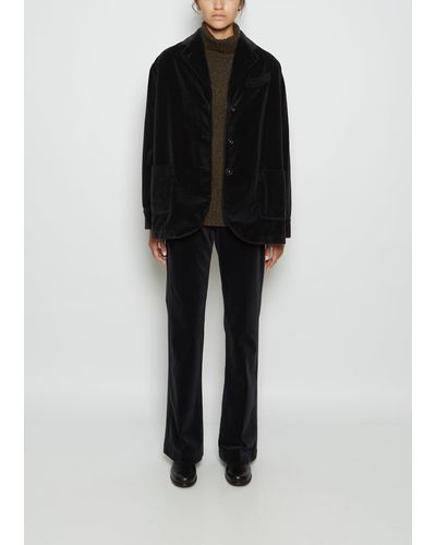 Massimo Alba Milly Cotton Velvet Jacket - Black