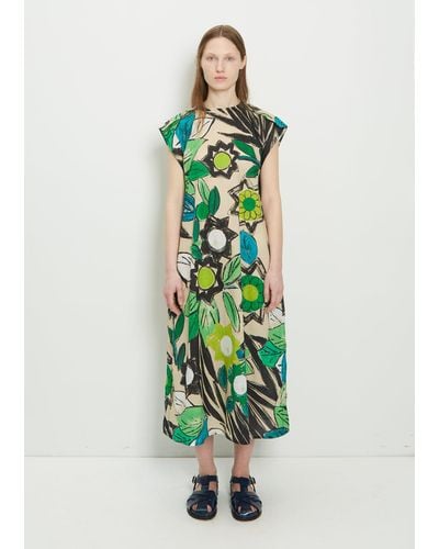 Sofie D'Hoore Dimi A-line Cotton Dress - Green