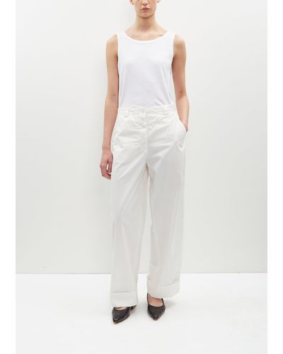 Dries Van Noten Pakora Cotton Pants - White