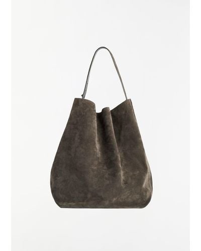Totême Belted Suede Tote - Multicolour