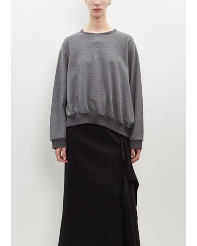 Yohji Yamamoto Asymmetric Sweatshirt Pullover - Grey