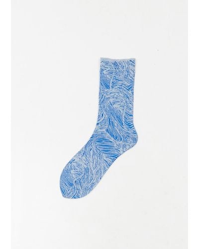Issey Miyake Bread Socks - Blue