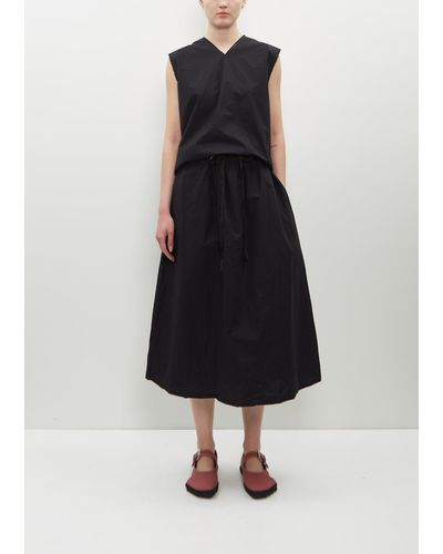 Scha Two Pocket Skirt Medium-long - Black