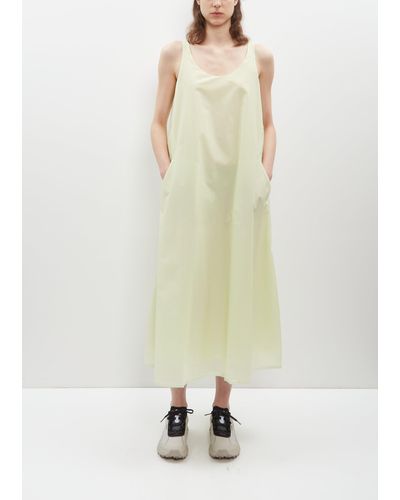Veilance Demlo Grid Nylon Tank Dress - White