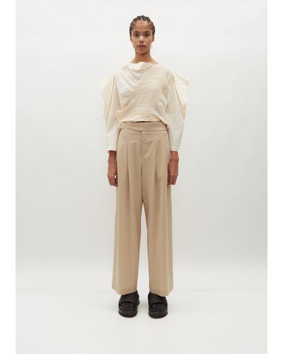 Issey Miyake Ease Trousers - Natural