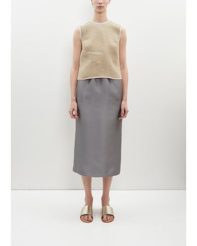 Ter Et Bantine Satin Tube Skirt - Grey