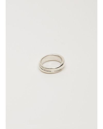 Sophie Buhai Medium Winding Ring - White