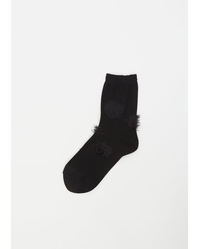 Yohji Yamamoto Dot Socks - Black