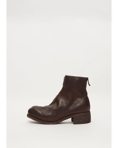 Guidi Front Zip Boots Pl1 - Brown