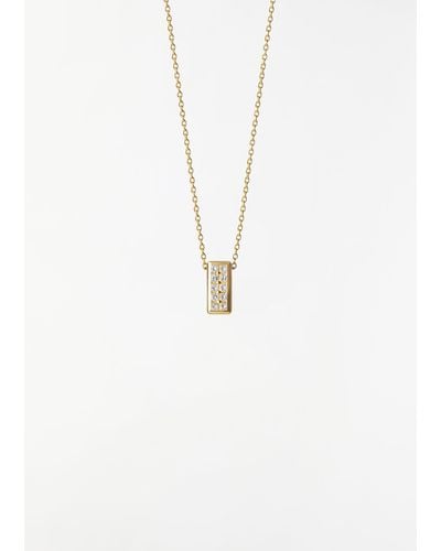 Shihara Diamond Brick Necklace - White