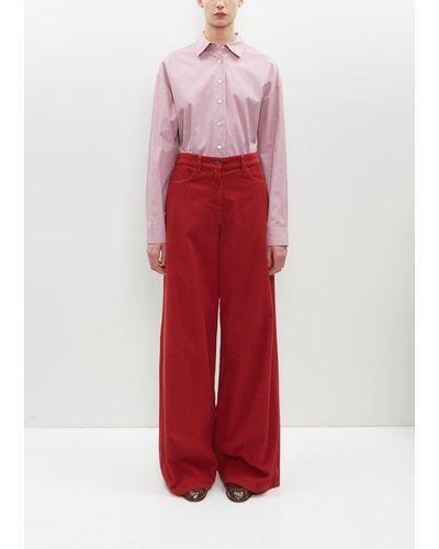 The Row Chan Pant - Red