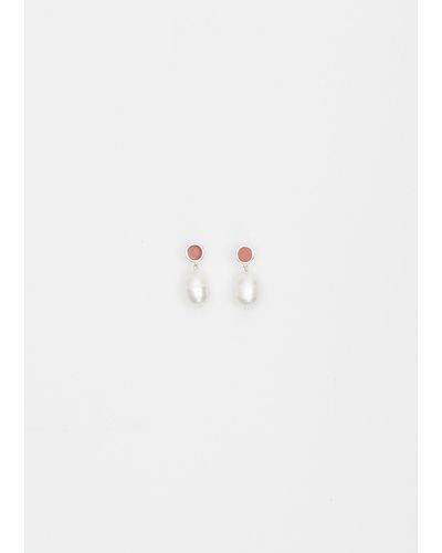 Sophie Buhai Neue Pearl Earrings - White