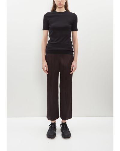 Pleats Please Issey Miyake Monthly Colours April Trousers - Black
