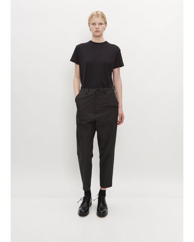 Y's Yohji Yamamoto Slim Pants W/ Waist String - Black