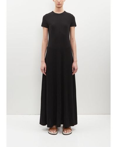 Totême Fluid Stretch Viscose Jersey Dress - Black