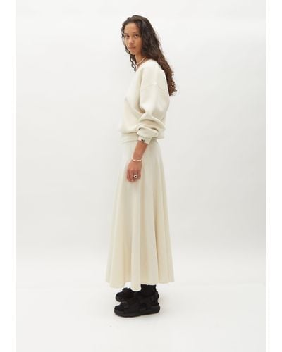 Extreme Cashmere N°313 Twirl Skirt - White
