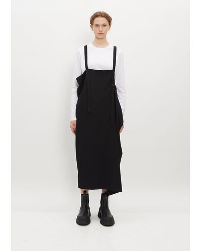 Y's Yohji Yamamoto Asymmetric Strap Dress - White