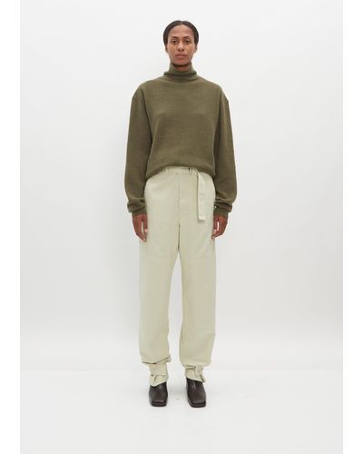 Lemaire Military Cotton Trousers - Green