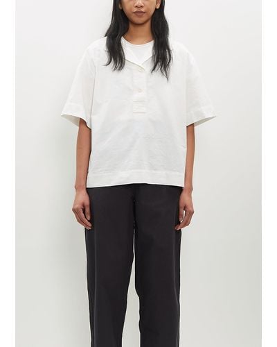 MHL by Margaret Howell Short Sleeve Utility Shirt - White