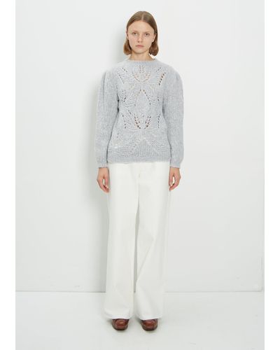 Wommelsdorff Cashmere & Silk Mitsy Sweater - White