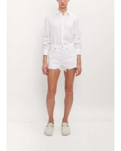 Agolde Parker Shorts - White