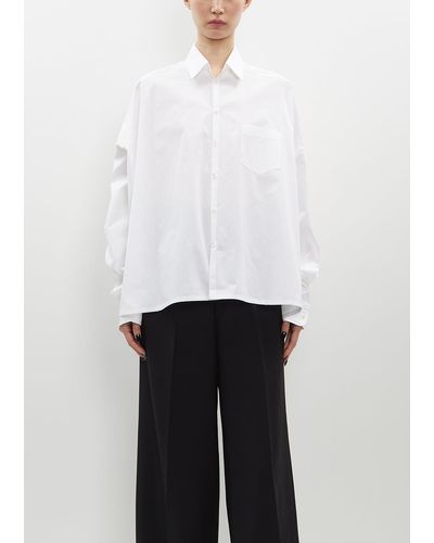 Junya Watanabe Split Collar Cotton Shirt - White