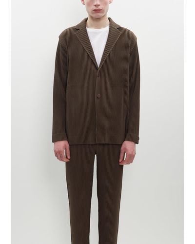 Homme Plissé Issey Miyake Tailored Pleats 1 Jacket - Brown