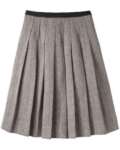 Margaret Howell All Round Pleat Skirt - Grey