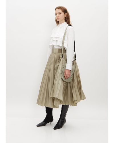 Sacai Oversized Pocket Twill Skirt - Natural