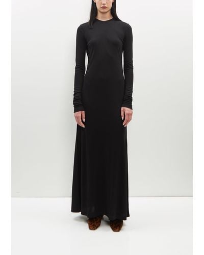 Totême Long-sleeve Jersey Dress - Black