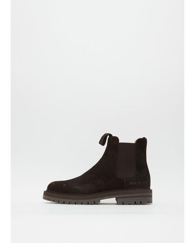 Common Projects Chelsea In Suede - Black