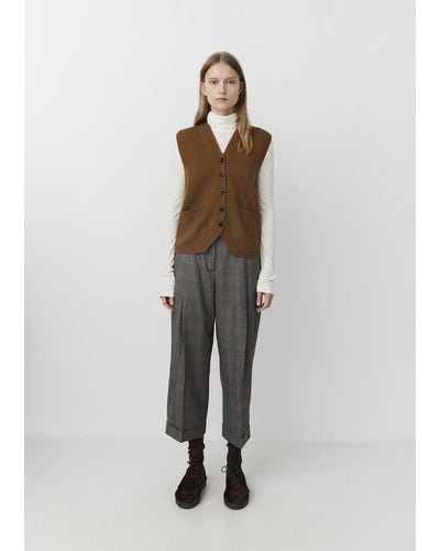 MHL by Margaret Howell Felted Wool Waistcoat - Multicolour