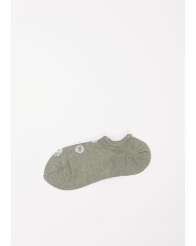 Antipast Shibori Knitted No-show Socks - Green