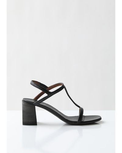 Marsèll Black Leather Sandals
