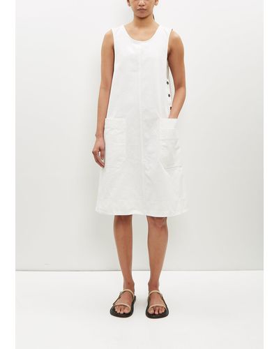 MHL by Margaret Howell Apron Dress - White