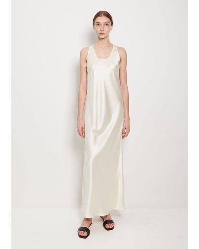La Collection Kate Satin Silk Dress - White