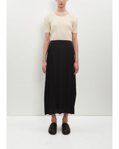 Pleats Please Issey Miyake Monthly Colors: June Skirt - Black