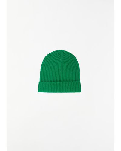 Begg x Co Lounge Ribbed Beanie - Green