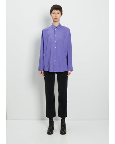 6397 Cotton Uniform Top - Purple