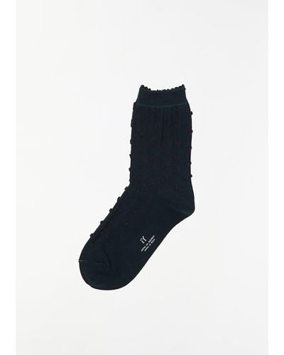 Y's Yohji Yamamoto Dot Socks - Blue