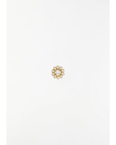 Sophie Bille Brahe Soleil De Fleur Earring, Single - White