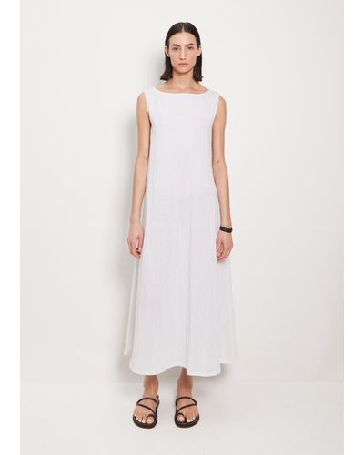 Apuntob Sleeveless Jersey Dress - White