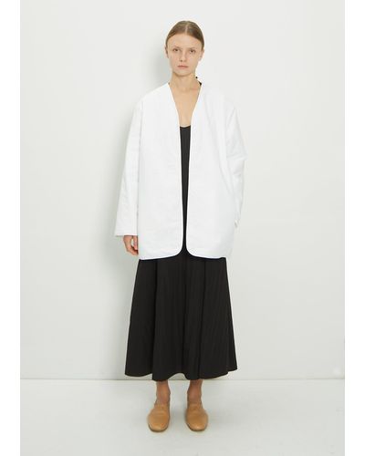 Sara Lanzi Padded Cotton Jacket - White
