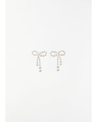 Sophie Bille Brahe Mini Rosette De Perles Earrings, Pair - Natural