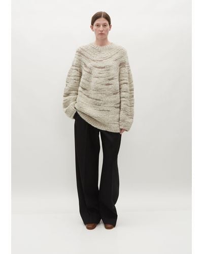 Lauren Manoogian Handknit Threadbare Pullover - Natural