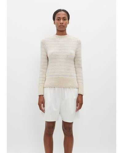 Wommelsdorff Tinka Striped Cashmere Sweater - White